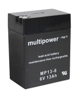 Multipower Blei-Akku, MP13-6, 6V, 13Ah