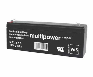 Multipower Blei-Akku, MP2.3-12, 12V, 2.3Ah - VdS