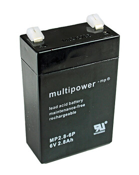 Multipower Blei-Akku, MP2.8-6P, 6V, 2.8Ah