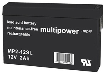 Multipower Blei-Akku, MP2-12SL, 12V, 2Ah