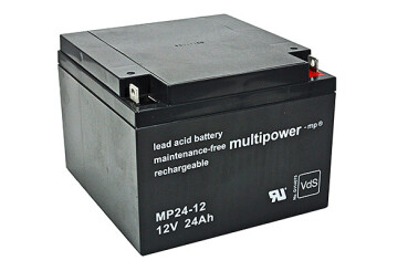 Multipower Blei-Akku, MP24-12, 12V, 24Ah - VdS