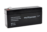 Multipower Blei-Akku, MP3-8, 8V, 3 Ah