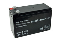 Multipower Blei-Akku, MP7.2-12B, 12V, 7.2Ah - VdS