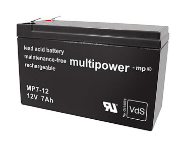 Multipower Blei-Akku, MP7-12, 12V, 7Ah - VdS