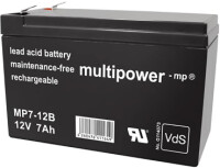 Multipower Blei-Akku, MP7-12B, 12V, 7Ah - VdS