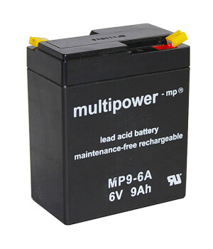 Multipower Blei-Akku, MP9-6A, 6V, 9Ah