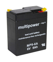 Multipower Blei-Akku, MP9-6A, 6V, 9Ah