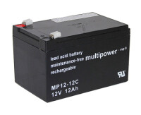 Multipower Blei-Akku, MPC12-12, 12V, 12Ah, zyklenfest