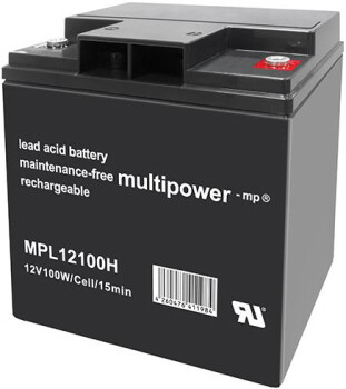 Multipower Blei-Akku, MP12100H, 12V, 28Ah, hochtemperaturfähig - Longlife