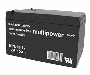 Multipower Blei-Akku, MPL12-12, 12V, 12Ah, longlife