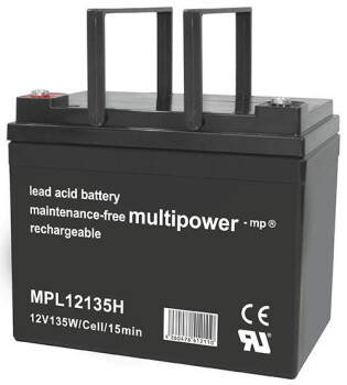 Multipower Blei-Akku, MP12135H, 12V, 36Ah, hochtemperaturfähig - Longlife