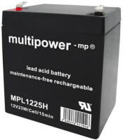 Multipower Blei-Akku, MP1225H, 12V, 5Ah,...