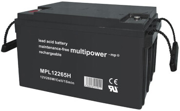 Multipower Blei-Akku, MP12265H, 12V, 65Ah, hochtemperaturfähig - Longlife