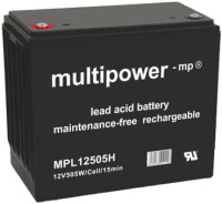 Multipower Blei-Akku, MP12505H, 12V, 130Ah,...