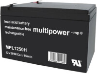 Multipower Blei-Akku, MP1250H, 12V, 14Ah,...