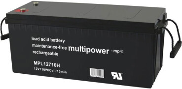 Multipower Blei-Akku, MP12710H, 12V, 200Ah, hochtemperaturfähig - Longlife