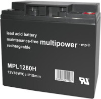 Multipower Blei-Akku, MP1280H, 12V, 20Ah,...