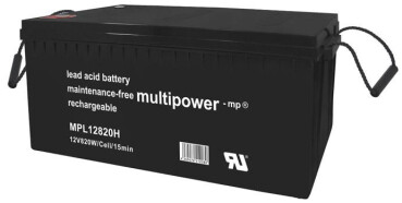 Multipower Blei-Akku, MP12820H, 12V, 230Ah, hochtemperaturfähig - Longlife