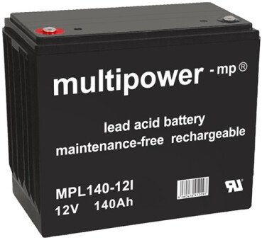 Multipower Blei-Akku, MPL140-12I, 12V, 140Ah, longlife