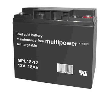 Multipower Blei-Akku, MPL18-12I, 12V, 18Ah, longlife