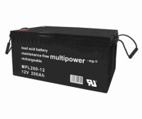Multipower Blei-Akku, MPL200-12, 12V, 200Ah, longlife