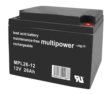Multipower Blei-Akku, MPL26-12I, 12V, 26Ah, longlife