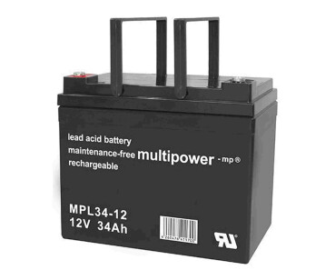 Multipower Blei-Akku, MPL34-12I, 12V, 34Ah, longlife