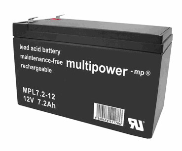 Multipower Blei-Akku, MPL7.2-12, 12V, 7,2Ah, longlife