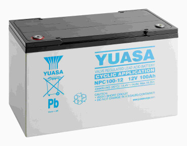 YUASA Blei-Akku - 12V - 100Ah - zyklisch