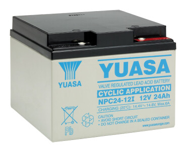 YUASA Blei-Akku - 12V - 24Ah - zyklisch