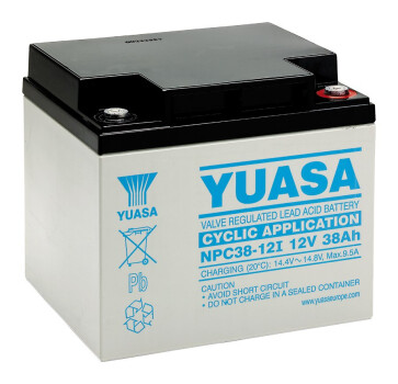 YUASA Blei-Akku - 12V - 38Ah - zyklisch