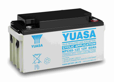 YUASA Blei-Akku - 12V - 65Ah - zyklisch