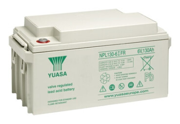 YUASA Blei-Akku - 6V - 130Ah - schwer entflammbar