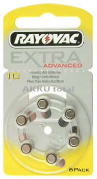 RAYOVAC Hörgerätebatterie, Typ 10, 1 x 6er Pack