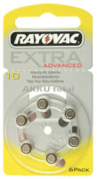 RAYOVAC Hörgerätebatterie, Typ 10, 1 x 6er Pack