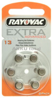 RAYOVAC Hörgerätebatterie, Typ 13, 1 x 6er Pack