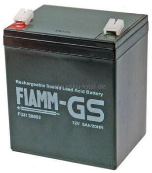 FIAMM Blei-Akku, 12FGH23 (FGH20502), 12V, 5Ah, hochstromfähig