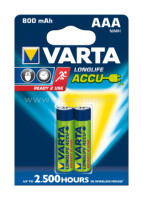 VARTA ACCU, 56703, AAA, 800mAh, 2er Pack