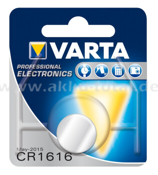 VARTA Knopfzelle, CR1616