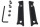 White River Firecraft 3.5 - G10-Griff Set Schwarz