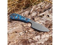 White River M1 Marbled CF/ Blue G10, Black, Limited...