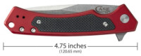 Case Marilla, Red Aluminium, S35VN, Flipper
