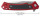 Case Marilla, Red Aluminium, S35VN, Flipper