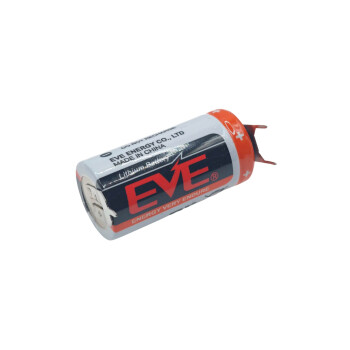 EVE CR123A 3V, mit Print-Anschluß, ++/-, 7,6 mm