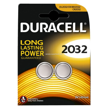 DURACELL Knopfzelle, 2032, 2er Pack