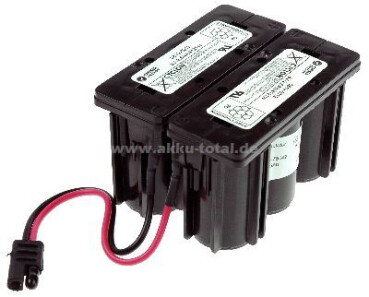 ENERSYS Cyclon 12V-Block, 2500mAh, 2 x 3 D, Kabel