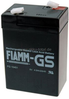 FIAMM Blei-Akku, FG10451, 6V, 4.5Ah